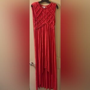 Max Studio Sleeveless Red Maxi Dress